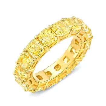 Geriausia Pardavimo 925 Sterlingas Sidabro, baltojo aukso Rodis Padengtą Žiedas Papuošalai Visą Cirkonis Kristalų Pritaikymas Didelis Cirkonis Kristalų Žiedų Spalvas
