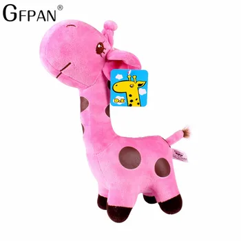 GFPAN 6pcs/daug 18cm Spalvingas Mielas Gyvūnų Įdaryti&Pliušinis Minkštas Žaislas Žirafa Gyvūninės Elnias Lėlės Kalėdų Gimtadienio Dovanos Vaikams Baby