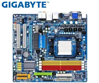 Gigabyte GA-MA78GM-US2H originalus plokštė AMD Socket AM2 AM2+ AM3 DDR2 MA78GM-US2H 16GB NAUDOTI darbastalio plokštė