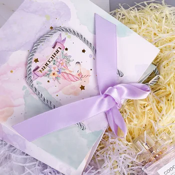 Gimtadienio reikmenys vestuvių Flamingo saldainių maišelį Festivalis kompanionas dovanų maišelis marmuro modelio Rankinės, Nešiojamieji conos papel boda