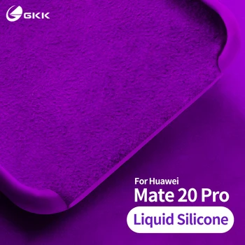GKK Originalus Skystis Silikono Atveju Huawei Mate 20 pro Atveju prabanga deep purple Kūdikio Odą Minkštos Tpu už Huawei mate 20 pro dangtelį
