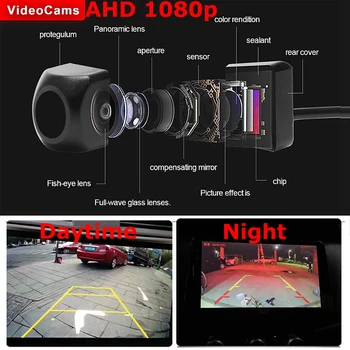 Gmai HD 1080P Naktinio Matymo Automobilių Monitorius Galinio vaizdo Kamera Auto Atgal važiavimo Atbuline eiga vaizdo Kamera 