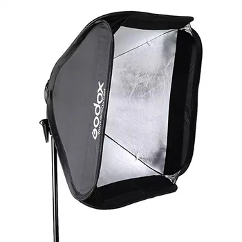 Godox 80*80 cm Softbox Sulankstomas 80x80 Flash Lankstymo + S Tipo Laikiklis Bowens Turėtojas + Krepšys Rinkinyje fotostudija 