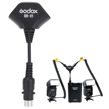 Godox DB-01 Vienerius-dvejus Laidas Y Adapteris, skirtas Godox PROPAC, Maitinimo blokas PB960 PB820 AD360 AD180