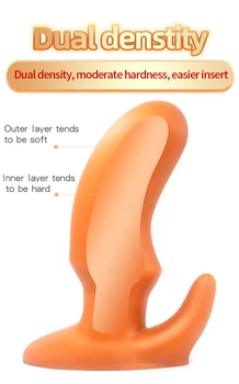 Golden Horn Negabaritinių Butt Plug Sunkiųjų Speculum Minkštas Skystu Silikonu Prostatos Massager Analinis Išsiplėtimo Stimuliatorius Analinio Sekso Žaislai