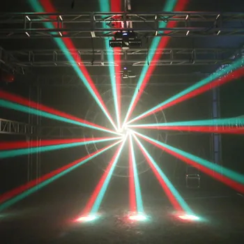 Greitas pristatymas LED scenos šviesos juda galvos Dmx valdymo pluošto, naudojamas vestuvių Dj klubas, diskoteka Kalėdų veiklos poveikio