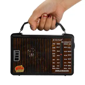 Greitas Pristatymas RX-608AC Visą Skaitmeninio Radijo Demodulator FM/AM/SW/LW Stereo Radijo Nešiojamųjų Interneto Radijo lietuvių rusų Vartotojas