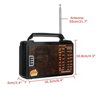 Greitas Pristatymas RX-608AC Visą Skaitmeninio Radijo Demodulator FM/AM/SW/LW Stereo Radijo Nešiojamųjų Interneto Radijo lietuvių rusų Vartotojas
