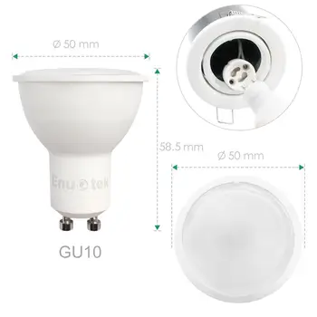 GU10 Pritemdomi LED Prožektoriai LED Spot elektros Lemputės 7W 120° Platus Apšvietimo Kampas Šiltai Balta 3000K kintamoji srovė 220~240V Trailing Edge Pritemdomi