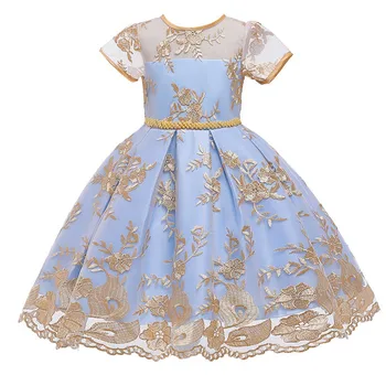 Gėlių Karoliukai Mergina Suknelė Mergaitėms Tutu Vaikams Drabužių Elegantiškas Nėrinių Siuvinėjimo Mergaičių Suknelės Vaikams Princesė Šalies Custumes