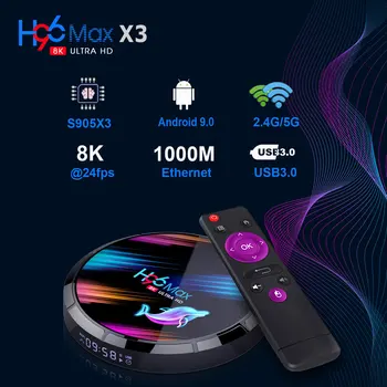H96 Max X3 Amlogic S905X3 TV BOX 4GB 5G 32GB WI-fi