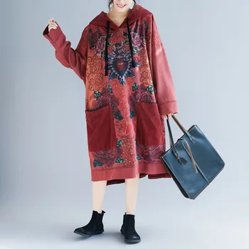 Harajuku nereguliarus ilgis hoodies moterų asmenybės atspausdinta suknelės, ilgi laisvi negabaritinių hoodie mados atsitiktinis streetwear viršūnės