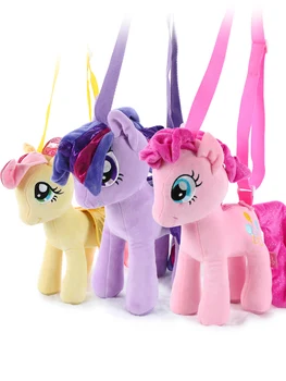 Hasbro My Little Pony Vaikams, Žaislas, Lėlė Rankinėje Pliušinis Kuprinė Animacinių Filmų Mielas Pliušinis Lėlės Kryžius Body Bag Mergaičių Žaislai Vaikams Dovanų