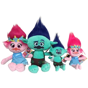 Hasbro Žaislas Pliušinis Lėlės TROLIAI WORLD TOUR PP Medvilnės Įdaryti Lėlės Troliai Aguonų Filialas Anime Duomenys Žaislai Vaikams