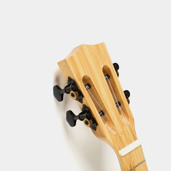 Havajų Viršuje Kietas Visą Bambuko 23 Colių Koncertas Matinis Elektrinis Mini Akustinė Gitara 4 Stygos Ukelele Guitarra Muzikos instrumentas