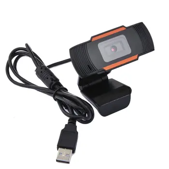 HD Kamera 1080P USB Kamera Pasukti Vaizdo Įrašymo Web Kamera su Mikrofonu PC Kompiuteris