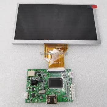 HDMI+audio LCD vairuotojo lenta 6,5 colių ekranas modulis Aviečių Pi nešiojamą rodyti prietaiso automobilių DIY400 ryškumas 800X480