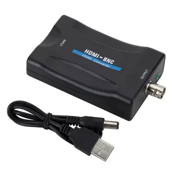 HDMI suderinamus BNC Composite video signalo Keitiklis Adapteris į VHS, DVD Grotuvas, PAL/NTSC