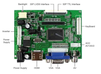 HDMI+VGA 2AV Kontrolės Valdyba Rinkinys B133EW01 V. 0 V0 / B133EW01 V. 4 V4 1280X800 LCD LED ekrano Vairuotojo Lenta