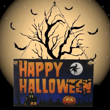 Helovinas Kabo Lenta Patalpų Haunted House Happy Halloween Lauko Medinėmis Dekoro Valdybos Partijos Biuro Festivalis Namų Mokykla