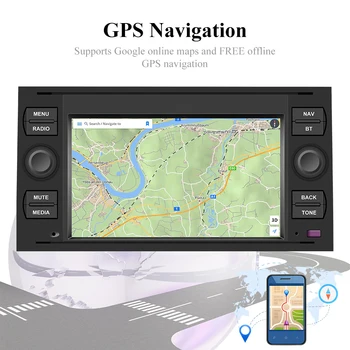 Hikity Navigacijos GPS Android 8.1 Canbus Automobilio Multimedijos Vaizdo Grotuvas, 2 Din Automobilio radijo Ford/Focus/S-Max/Galaxy 9/GalaxyC-Max