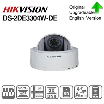 Hikvision Originalus PTZ Kamera DS-2DE3304W-DE 3MP IP Tinklo Mini Dome Camera 4X Optinis Priartinimas, 2-way Audio Paramos Ezviz Nuotolinio Peržiūra