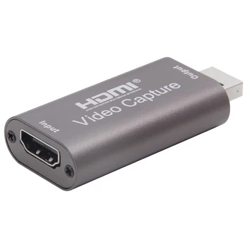 HMDI Filmavimo Kortelė, USB 3.0-2.0 HDMI Video Grabber Diktofonas Langelyje fr PS4 Žaidimas DVD vaizdo Kamera HD Kamera, Įrašo Transliacija