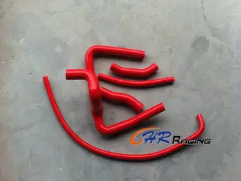 Honda CR250/ CR250R 2000 2001 aliuminio radiatorius + raudona silikoninė žarna Y 01 00