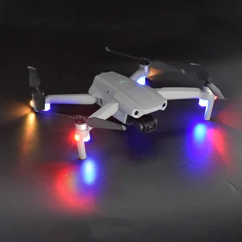 HRDRC 4pcs Drone Naktį Skrydžio Šviesos Mirksi Posūkių Šviesos Naktį Navigacijos Atsargines Dalis 14pcs Baterija DJI Mavic Mini