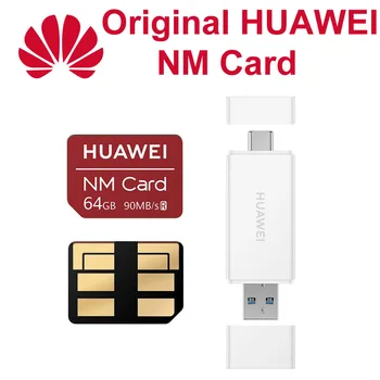 Huawei NM Kortelės 90MB/s 64GB/128GB/256 GB Už P40 Pro 30 Pro Mate 30 Pro Mate20 Nova X 5 Pro USB3.1 Nano Atminties Kortelių Skaitytuvas