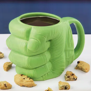 Hulk kumščiu 300ML keramikinis puodelis Hulk kavos alaus puodelis Hulk Formos Puodelis-oji taurė