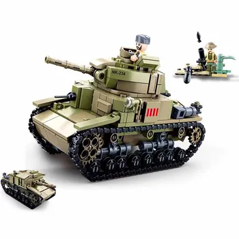 II pasaulinio Karo Karinės Serijos italijos Armijos M13 / 40 vidutinį Tanką Blokai armijos kareivis Duomenys Žaislai Vaikams berniukas dovanos