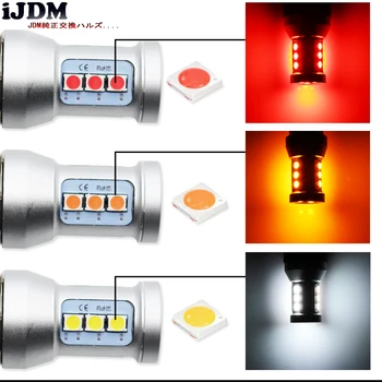 IJDM Auto P13W LED Klaidų Canbus 12SMD-3030 SH24W LED Lemputės 2008-2012 m. Audi A4 Q5 Dieniniai Žibintai,Raudona Balta Geltona