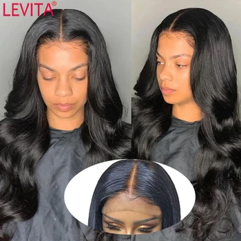 Ilgą peruką 28 30 32 colių kūno banga nėriniai priekiniai perukas Brazilijos nėriniai priekiniai Žmogaus Plaukų Perukai už juodaodžių moterų ne remy nėrinių uždarymo perukas