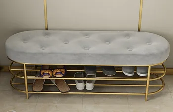 Individualų Prabangių batų kėdė su 2 pakopų batų džiovykla lentyna, sofa-lova, sėdynės pagalvėlės įėjimo durų, batų spintelės, batų stendo saugojimo išmatose