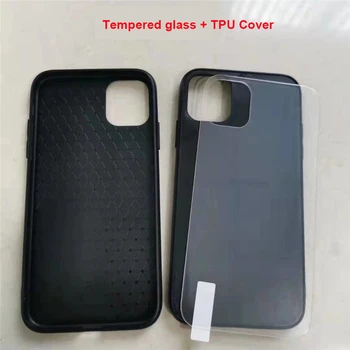 Individualų UV Spausdinimo Grūdintas Stiklas Case For iPhone 11 12 Pro X Xr Xs Max Padengti Tuščią Spauda 