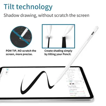 IPad Pieštukas su Palmių Atmetimo,Aktyvus Stylus Pen for Apple Pieštuku 2 1 iPad Pro 11 12.9 2020 M. 2018 M. 2019 M. Oro 4 7 8 애플펜슬