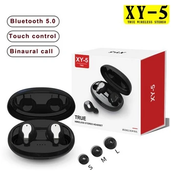 IPX6 TWS Bluetooth 5.0 Tiesa Belaidžio Dvigubo Mikrofono Touch Kontrolės, Muzikos, Sporto laisvų Rankų įranga High fidelity Belaidės Ausinės