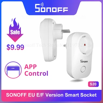 Itead Sonoff S20 ES Versija, WiFi Smart Home Belaidžio Lizdas PROGRAMĄ Nuotoliniu būdu Per eWeLink Dirbti Su Alexa 
