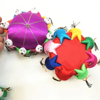 Išskirtinį 2vnt Kinijos Rankų darbo Klasikinis Šilko Pin&Adatų Pagalvėlė Su 8 Cute Lėlės