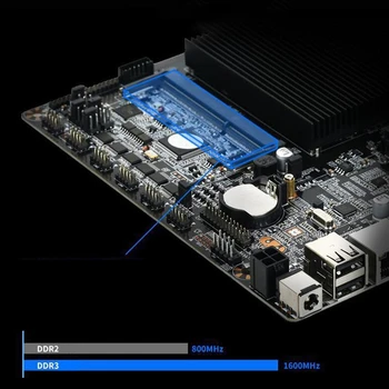 J1900L1 Plokštė Procesorius KOMPIUTERIO Mini Itx pagrindinę Plokštę su Viena LAN Paramos DDR3L SO-DIMM