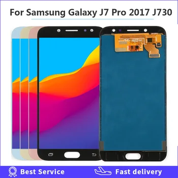 J7 2017 lcd Samsung Galaxy J730F J730GM J730G J730 Ekrano pakeitimas J7 Pro LCD jutiklinis ekranas asamblėjos Reguliuojamas skaitmeninis keitiklis