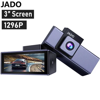 JADO D320C Automobilių DVR IPS Ekrano Spalvos paslėpta kamera Brūkšnys Cam 24H Stovėjimo Stebėti Vairavimo Fotoaparatas