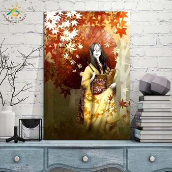 Japonijos Mielas Kimono Moteris Sienos Meno Drobės Įrėminti Spausdinti Tapybos Senovinių Plakatų ir grafikos Sienos Nuotraukas Šiuolaikinių Namų Puošybai