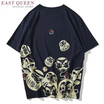 Japonijos Streetwear 2019 M. Vasaros Marškinėliai Moterims Nauja Pora, trumpomis Rankovėmis Rytietiškų Drabužių Vyrams Huarajuku Hiphop T-Shirt KK2873