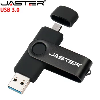 JASTER USB 3.0 OTG 64gb išmaniųjų telefonų 32gb USB Flash drive, OTG pendrive 4GB 8GB Micro USB 16 GB Flash diską dovana