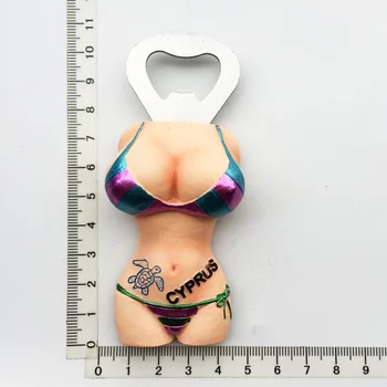 JAV Floridos Viduržemio jūros Kipro Jamaika Bikini Grožio Šaldytuvas Magnetai, Magnetinio Butelio Atidarytuvas Šaldytuvas Magnetas Lokys Atidarytuvas
