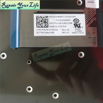 JAV Nešiojamojo kompiuterio klaviatūra Lenovo 710-11 310-11 710-11IKB 710-11ISK MUMS SN20K86367 LCM15J8 PK1311G1A00 naujas originalus
