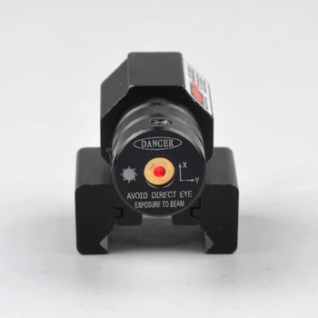 JAV Red Dot Lazerinis taikiklis už Picatinny ir Šautuvas su 635-655nm Reguliuojamas 11mm/20mm Picatinny/Weaver Mount