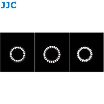 JJC DSLR Fotoaparato Blykstė, Vaizdo Speedlite Viduje Ne Pusė Visos LED Makro Žiedas Šviesos CANON NIKON SONY, Fuji Olymous Panasonic